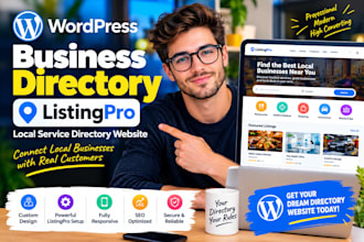 build wordpress business directory listingpro local service directory website