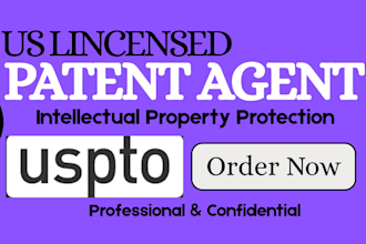 do US patent search, drafting, filing and prosecution as patent agent