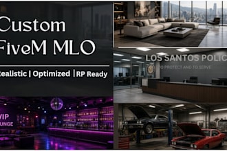 create custom fivem mlo interiors and maps for your gta v rp server