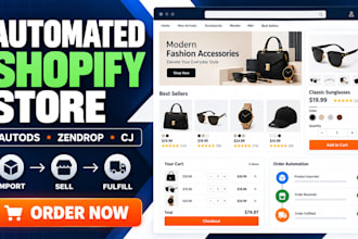 build converting shopify ecwid dropshipping store via autods zendrop cj site