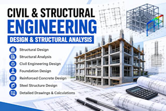 do structural engineering design, civil engineering and structural analysis