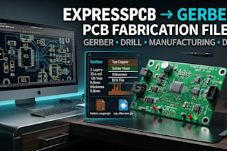 convert expresspcb files to gerber for pcb manufacturing