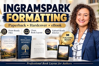 format ingramspark book, paperback, hardcover, ebook and print interior