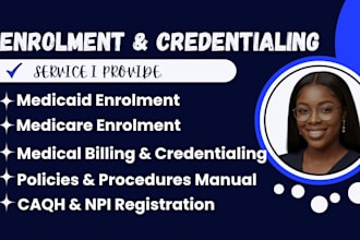 do medical credentialing provider enrolment, medical billing using caqh,medicaid