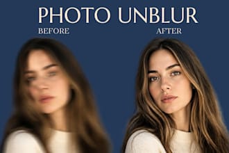 unblurry photos, enhance portraits, and do high end beauty retouch in photoshop