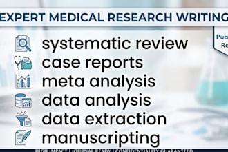 write pubmed ready medical manuscripts and statistical reports