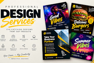 design professional flyer, event flyer, business flyer and promo design