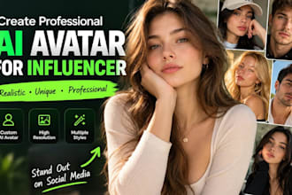 create professional realistic ai avatar for influencer
