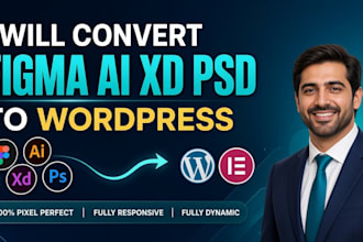 convert figma to wordpress elementor pixel high responsive editable website