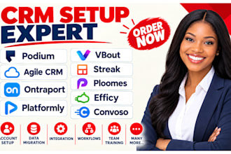 setup podium agile crm ontraport platformly vbout streak ploomes efficy convoso