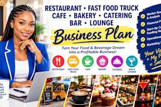 create restaurant fast food truck cafe bakery catering bar lounge business plan