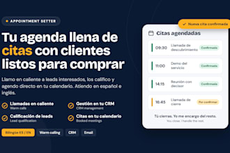 be your appointment setter english spanish