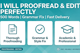 proofread and edit your english documents