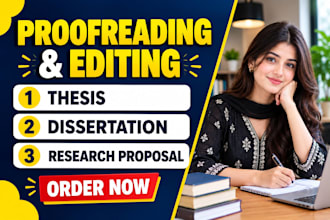 proofread and edit your thesis, dissertation, or research paper