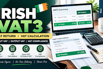 prepare irish vat3 returns and calculate vat for your business