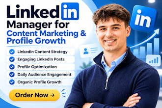 be your linkedin manager for content marketing and profile growth