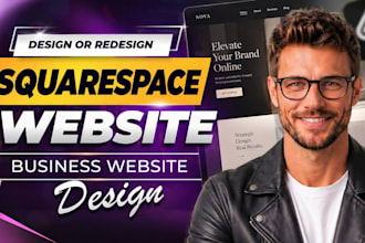 design or redesign squrespace website, build squarespace website development