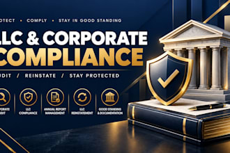 do a corporate audit for llc compliance, annual report and reinstatement