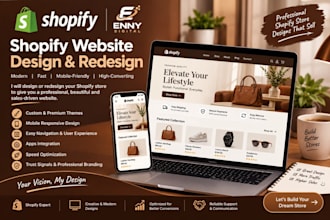 build, redesign, and optimize a professional shopify store