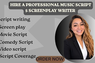 write best movie scripts, screenplay ghostwriter, tv pilots, short film scripts