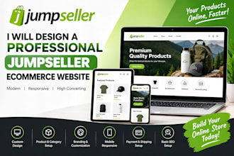 design a professional jumpseller ecommerce website