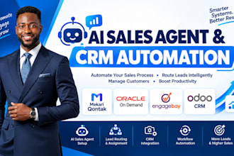 setup ai sales agent lead routing automation mekari qontak oracle on demand CRM
