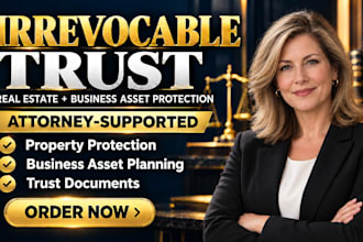prepare irrevocable trust for real estate and business asset protection