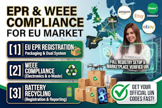 complete your eu epr compliance, weee registration, and battery recycling setup