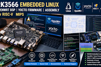 do rk3566 embedded linux, openwrt bsp, yocto firmware, assembly for risc v mips