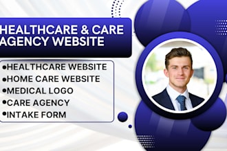 create homecare, healthcare website, intermediate care, logo patient intake form