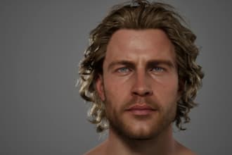 create realistic 3d metahuman character, facial rig, mocap, cc4, cc5 for ue5