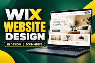design wix website, redesign wix ecommerce store and website development