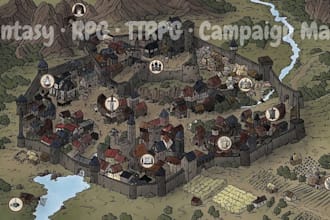 create custom fantasy maps for dnd battle map rpg map design ttrpg map world map