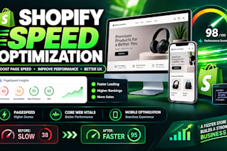 do shopify speed optimization shopify page speed up website core web vitals