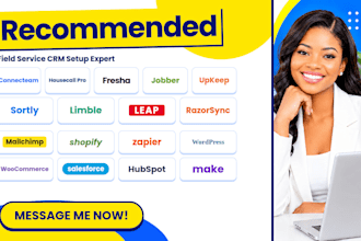 setup connecteam housecall fresha jobber upkeep sortly limble leap razorsync CRM