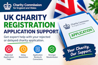 fix your rejected UK charity registration application
