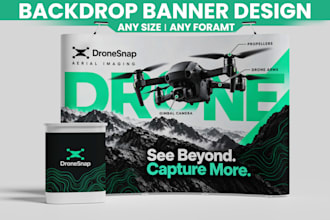 design trade show booth backdrops and pop up banner for expo