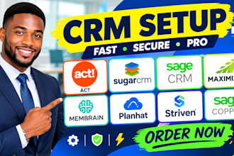 setup act CRM sugar sell sage CRM maximizer membrain planhat striven sage copper