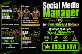 do social media marketing and management for gym fitness wellness personal train