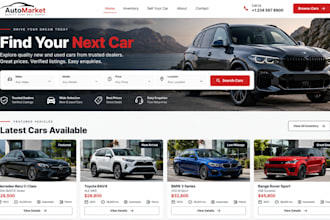 build wordpress car classified website with listings and dealer dashboard