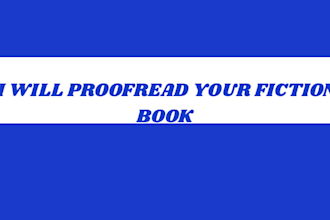 proofread your fiction book