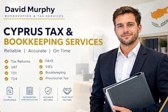 do cyprus tax returns, vat td1 td4 paye, vies, bookkeeping and provisional tax