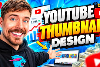 design high CTR youtube thumbnails in 2 hours