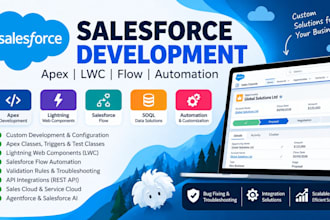 develop and fix salesforce apex, flow, and lwc