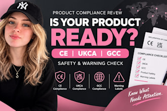 review your product for ce, ukca, gcc and safety compliance