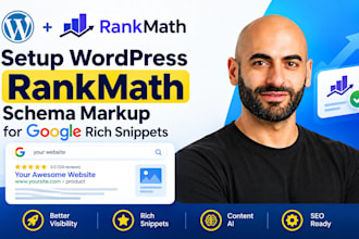 setup wordpress rankmath schema markup for google rich snippets via content ai