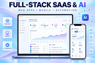 build a full stack saas web app or ai product