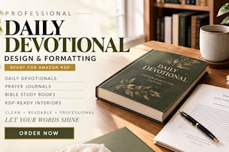 write daily devotional and prayer journal content for KDP