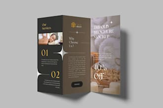 design a professional tri fold brochure, bi fold brochure or flyer