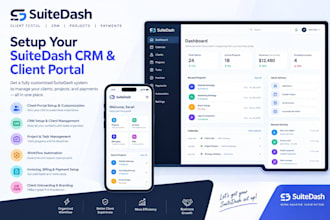 setup suitedash suitedash client portal suitedash expert CRM project management